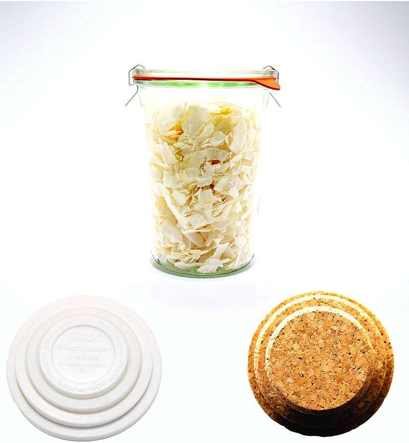 Weck Canning Jar 743-3/4 L Weck Mold Jars made of Transparent Glass - Eco-Friendly Canning Jar - Food Storage Containers with Lids Airtight – 1 Jar with Keep Fresh Cover - Image 8