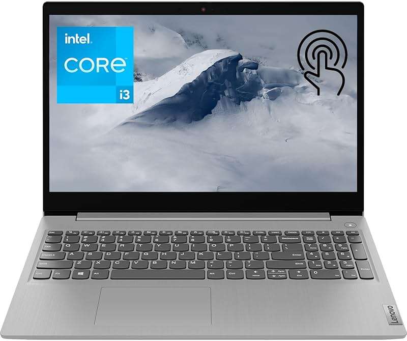 Lenovo IdeaPad 3i Laptop, 15.6" HD Touchscreen Display, Intel Core i3-1115G4 Processor, 12GB DDR4 RAM, 256GB PCIe SSD, Bluetooth, Webcam, Wi-Fi 6, HDMI, Windows 11 Home, Grey - Image 1