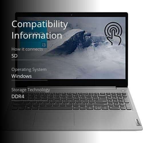 Lenovo IdeaPad 3i Laptop, 15.6" HD Touchscreen Display, Intel Core i3-1115G4 Processor, 12GB DDR4 RAM, 256GB PCIe SSD, Bluetooth, Webcam, Wi-Fi 6, HDMI, Windows 11 Home, Grey - Image 3