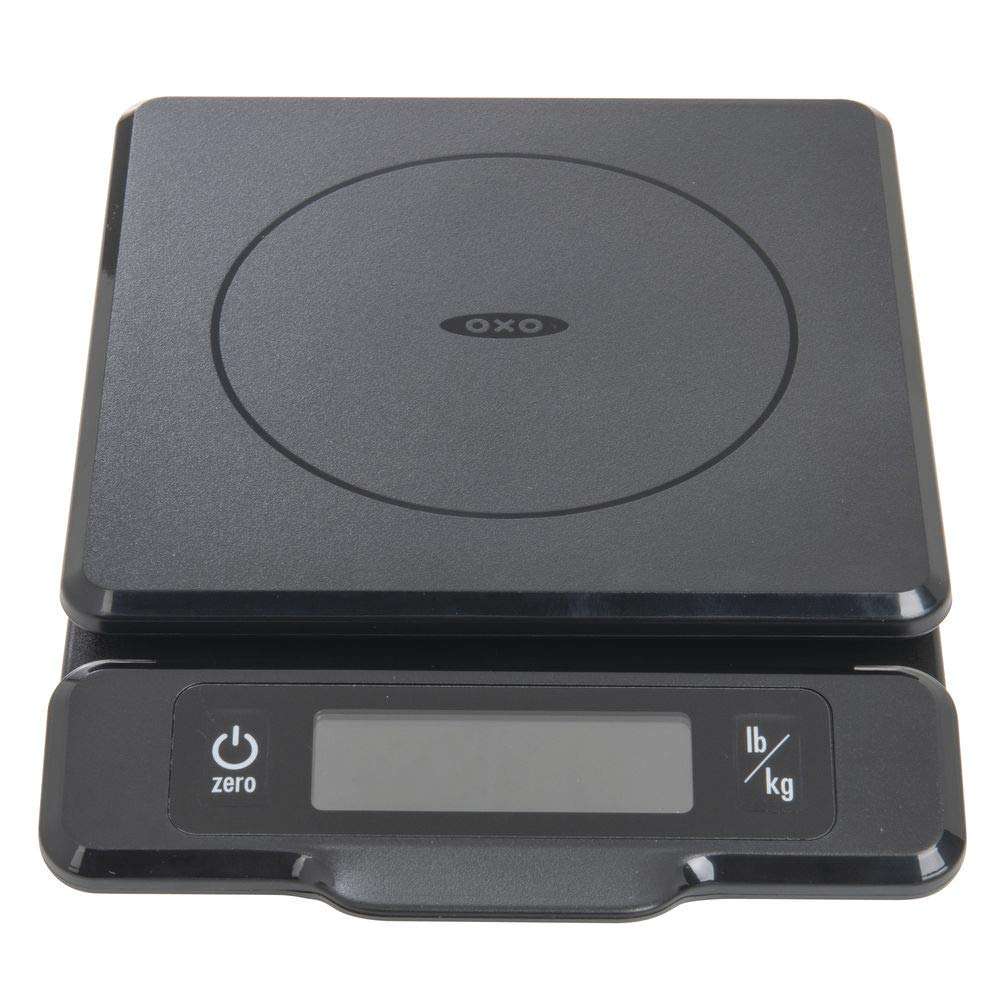 OXO Good Grips 5-lb Kitchen Scale with Pull-Out Display, Black - Image 1