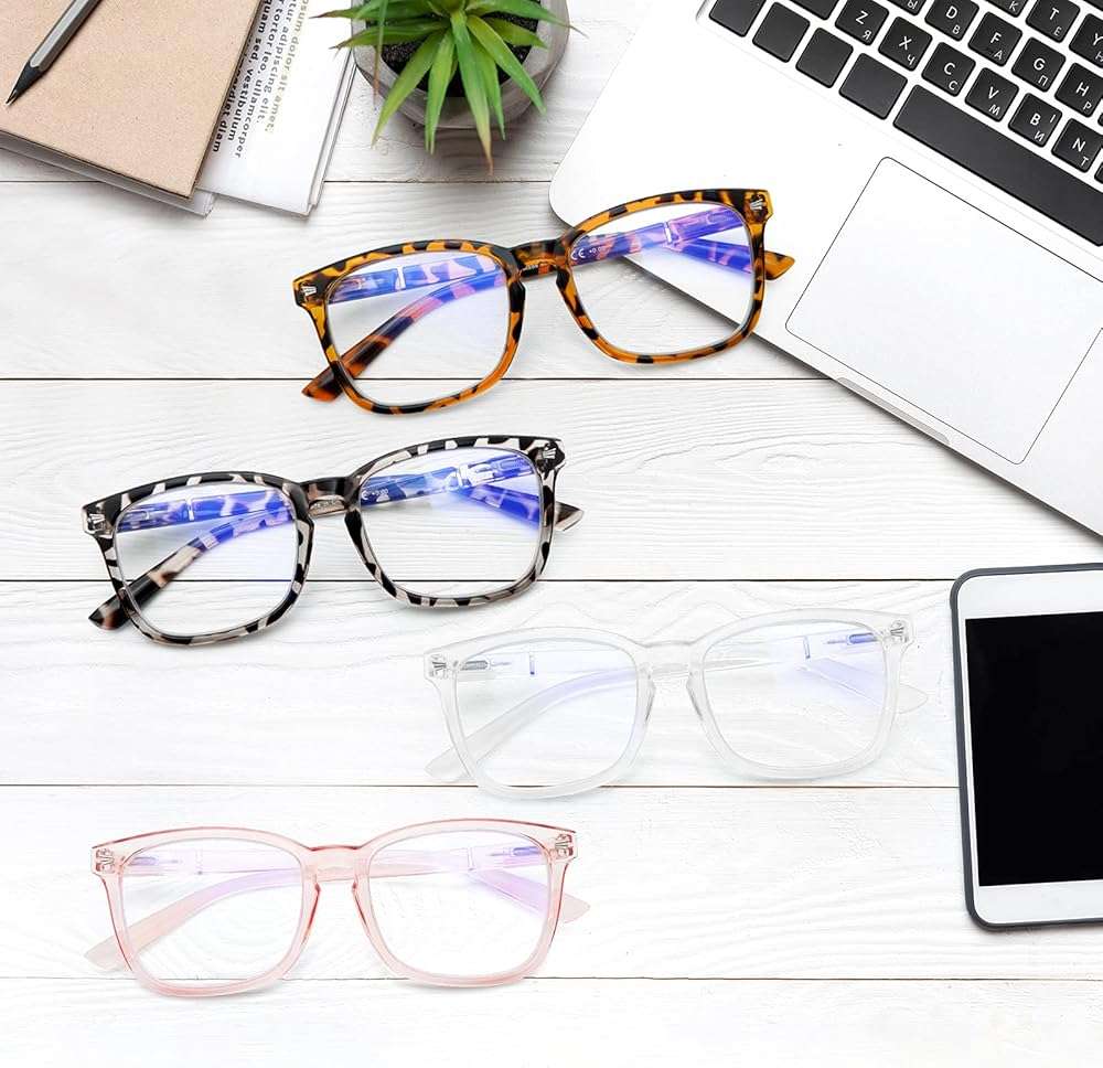 SIGVAN 5 Pack Blue Light Blocking Reading Glasses Fashion Square Computer Readers for Women Men, Anti UV Ray Nerd Eyeglasses (5 Mix, 1.5) - Image 7