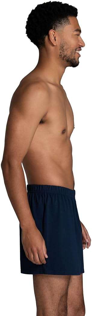 Fruit of the Loom mens Tag-free Knit Boxer Shorts, Relaxed Fit, Moisture Wicking, Assorted Color Multipacks - Image 5