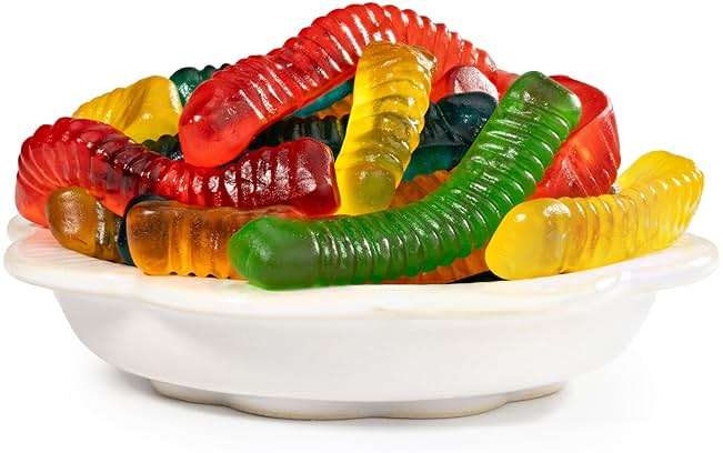 Smarty Stop Gummy Worm Candy – Edible Fruity Flavored Confectionery Snack (Assorted Fruit Worm, 5 Pound (Pack of 1)) - Image 2