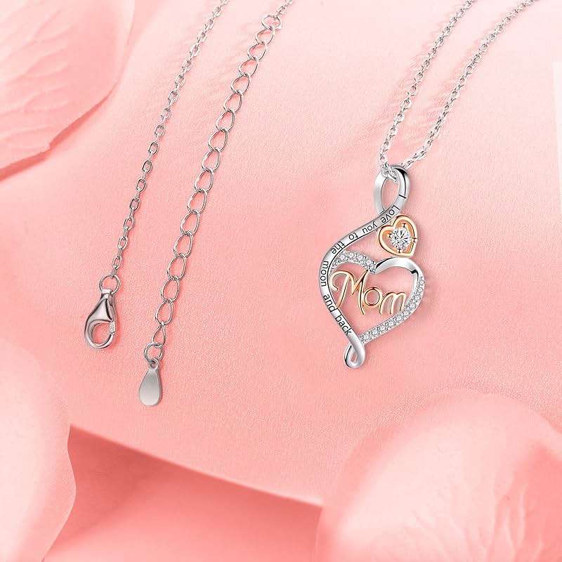 BFF&UNICORN Gifts for Women, Sterling Silver Mom Nana Grandma Necklace for Women, Birthday Mothers Day Jewelry Gifts for Mom Grandma Wife from Daughter Son - Image 4