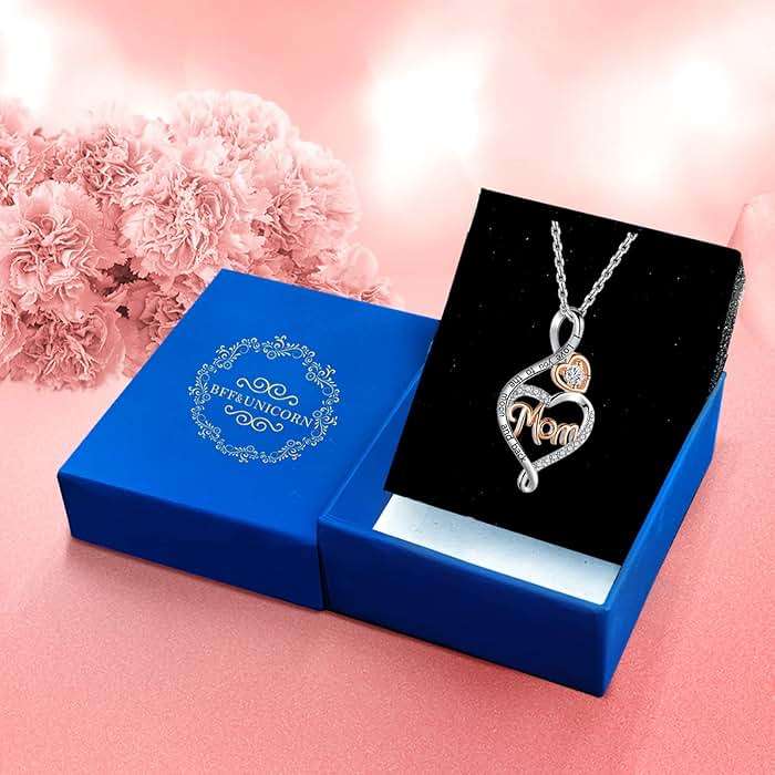 BFF&UNICORN Gifts for Women, Sterling Silver Mom Nana Grandma Necklace for Women, Birthday Mothers Day Jewelry Gifts for Mom Grandma Wife from Daughter Son - Image 6