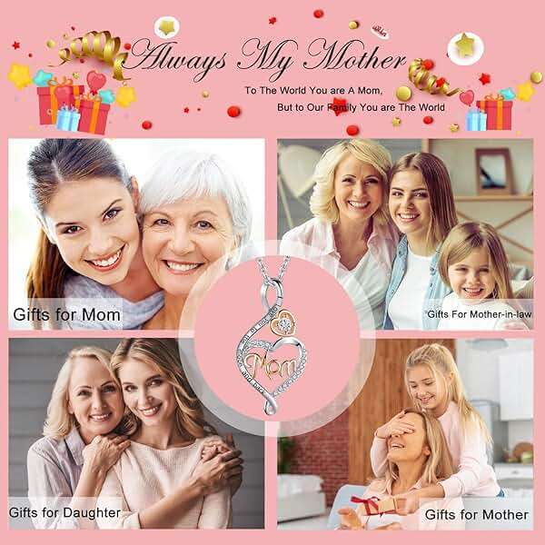 BFF&UNICORN Gifts for Women, Sterling Silver Mom Nana Grandma Necklace for Women, Birthday Mothers Day Jewelry Gifts for Mom Grandma Wife from Daughter Son - Image 7