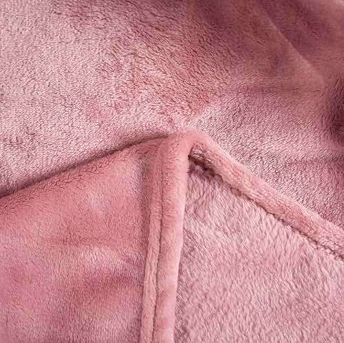 TASTHROW Large Flannel Fleece Throw Blanket, 50×70 Inch - Cozy Lightweight Thick Blanket - All Seasons Suitable for Women, Men and Kids (Pink) | Large, Flannel Fleece, 50×70 Inch, Cozy, Lightweight, Thick, All Seasons Suitable, Pink - Image 6