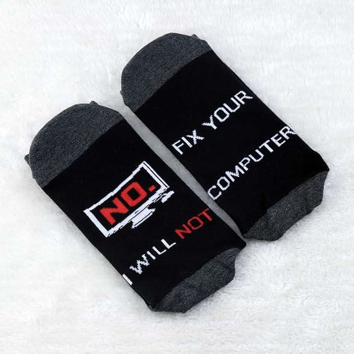 MBMSO Computer Programmer Socks Geek Gifts 2 Pairs No I Will Not Fix Your Computer Science Socks Gifts - Image 5