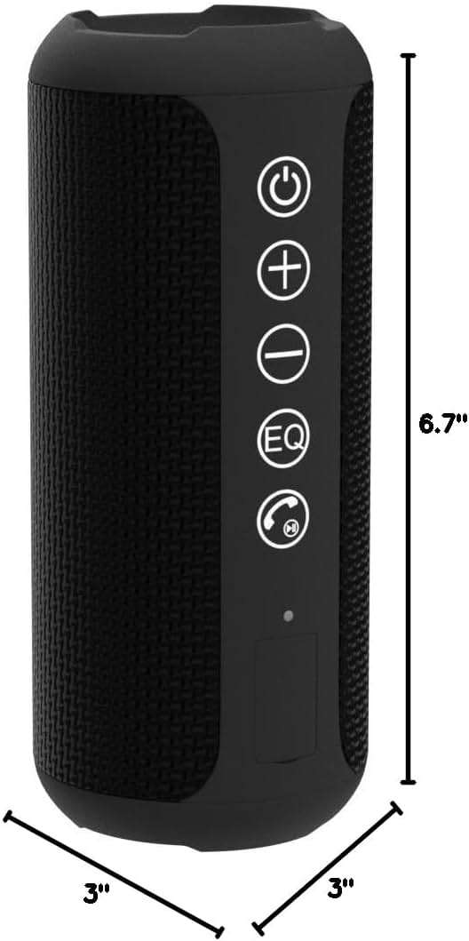 Ortizan Portable Bluetooth Speaker (1st Gen), IPX7 Waterproof, Wireless, Big Sound and Deep Bass, TWS Pairing, 30Hrs of Playtime, for Home/Party/Outdoor/Beach, Birthday Gifts for Men Women - Black - Image 8