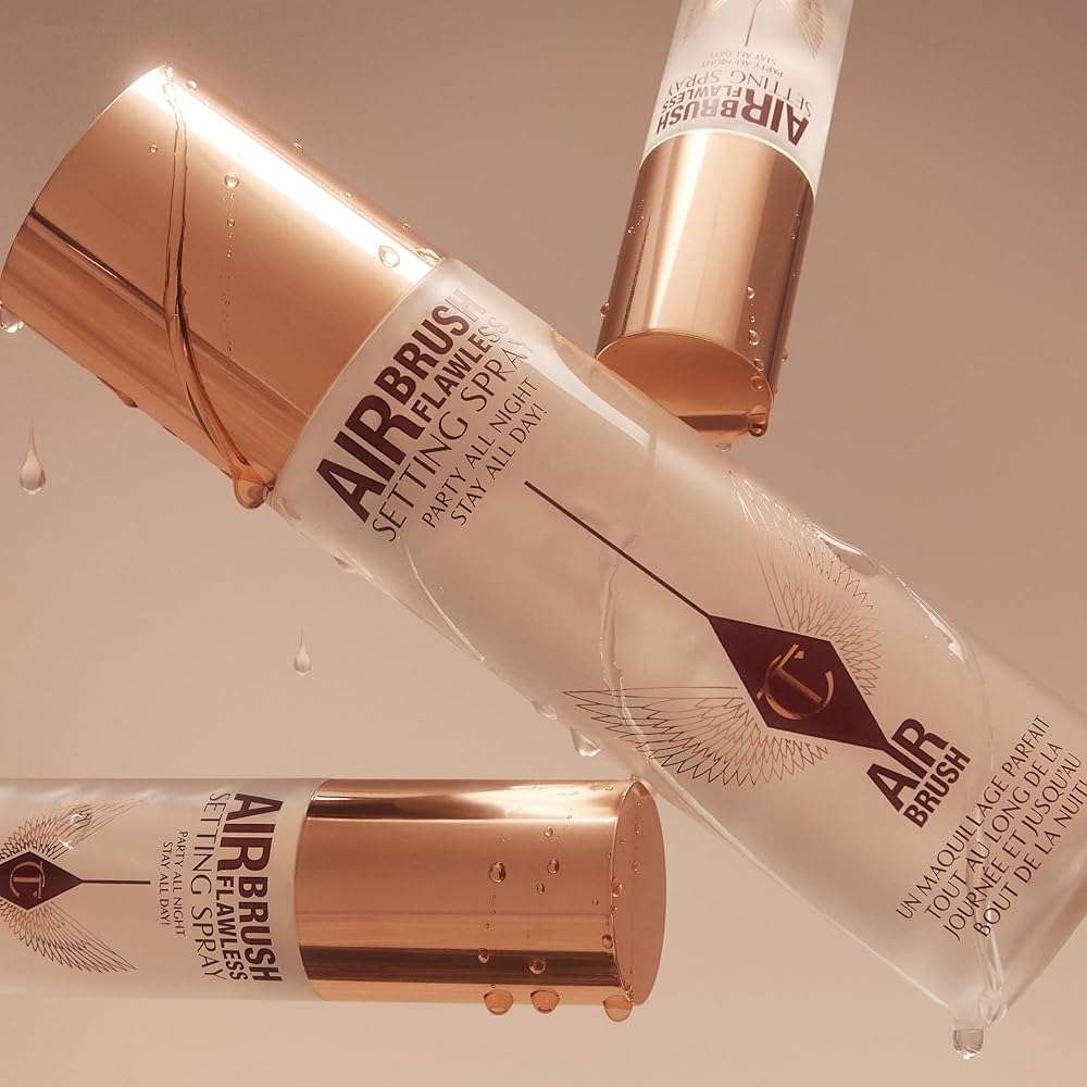 Charlotte Tilbury Airbrush Flawless Setting Spray - Ultra-Fine Hydrating Mist to Prime & Set Makeup Up to 16Hr – Soothes and Blurs Skin, Waterproof, Wedding Makeup - Image 8