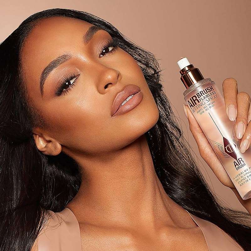 Charlotte Tilbury Airbrush Flawless Setting Spray - Ultra-Fine Hydrating Mist to Prime & Set Makeup Up to 16Hr – Soothes and Blurs Skin, Waterproof, Wedding Makeup - Image 9