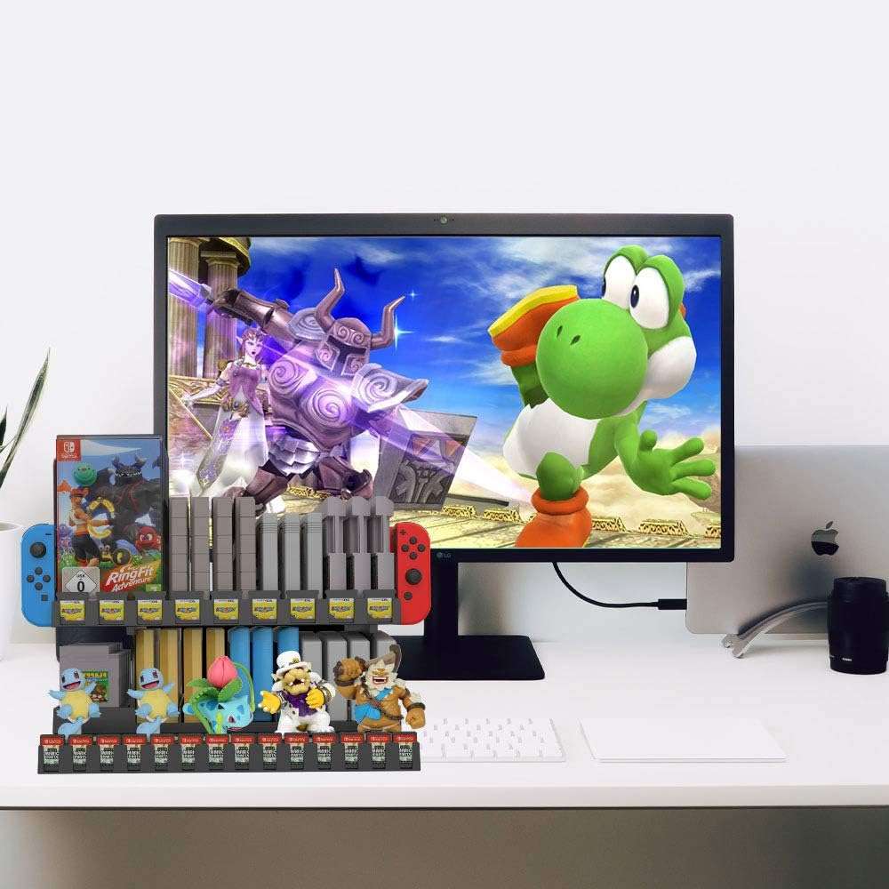 EJGAME Multifunctional Game Storage and Display Stand for NSW/NDS/3DS/Amiibo/NDS series/Game Boy/FC/SFC/NES/SNES/N64 - Image 2