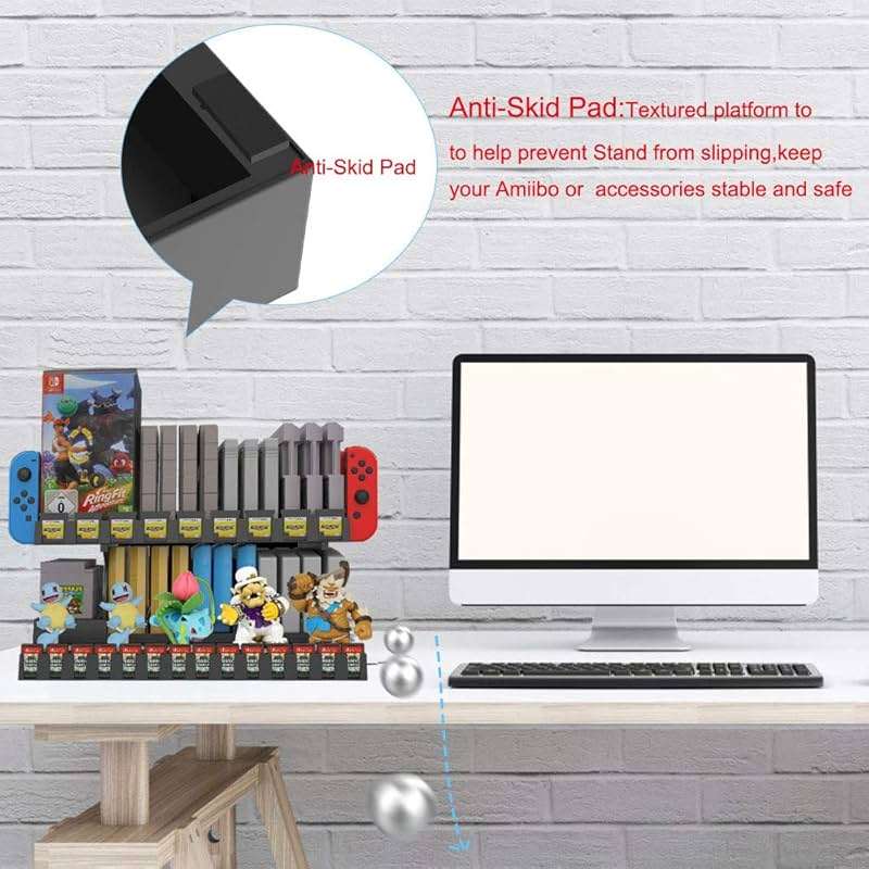 EJGAME Multifunctional Game Storage and Display Stand for NSW/NDS/3DS/Amiibo/NDS series/Game Boy/FC/SFC/NES/SNES/N64 - Image 6