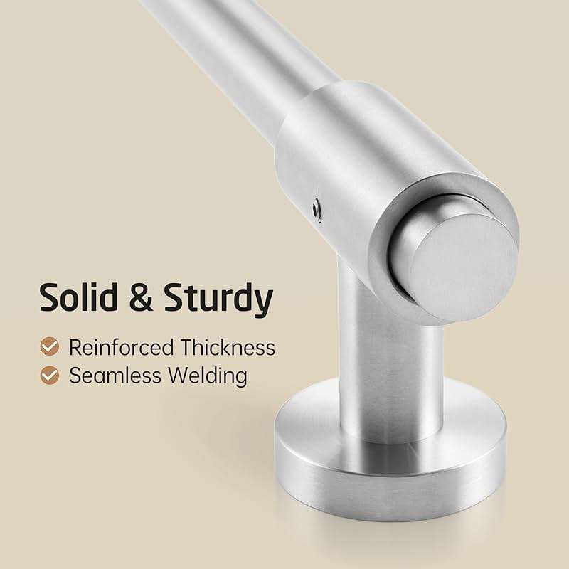 KES 30-Inch Shower Slide Bar with Adjustable Handheld Shower Head Holder, Reuse Existing Holes, SUS304 Brushed Stainless Steel Wall Mount for Bathroom, Drilling Required, F209S78-BS - Image 6