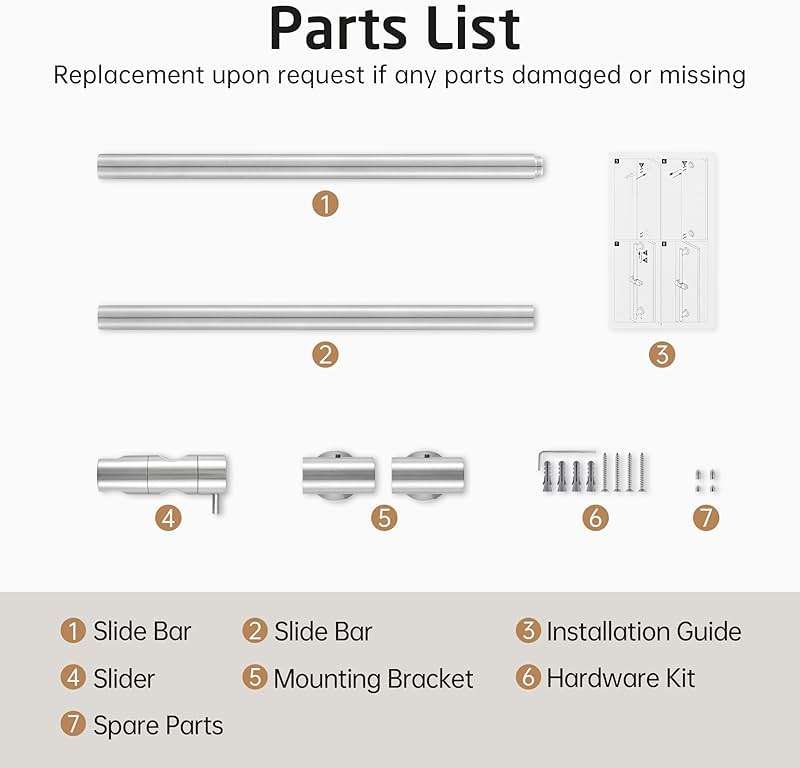 KES 30-Inch Shower Slide Bar with Adjustable Handheld Shower Head Holder, Reuse Existing Holes, SUS304 Brushed Stainless Steel Wall Mount for Bathroom, Drilling Required, F209S78-BS - Image 9