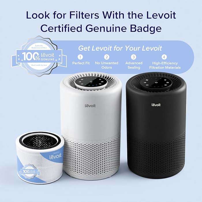 LEVOIT Air Purifier for Home Bedroom Dorm Room, Smart & Voice Control, AHAM VERIFIDE, 3-in-1 Filter With HEPA Sleep Mode, for Pollen, Pollutants, Smoke, Dander, Dust, Core 200S-P, White - Image 6