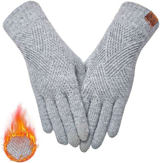 REACH STAR Winter Gloves for Women Touch Screen Thermal Lining Warm Gloves Cold Weather Christmas Gifts - Image 1