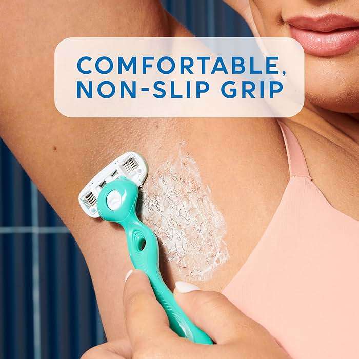 Schick Hydro Silk Ultra Sensitive Razor for Women | Womens Razor for Sensitive Skin, 5 Blade Razors for Women, Womens Razors for Shaving, Includes 1 Handle & 5 Refills - Image 6