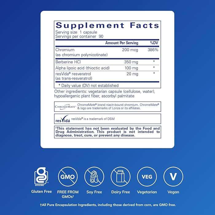 Pure Encapsulations Metabolic Xtra | Supplement to Support Carbohydrate Metabolism, and Homeostasis* | 90 Capsules - Image 2