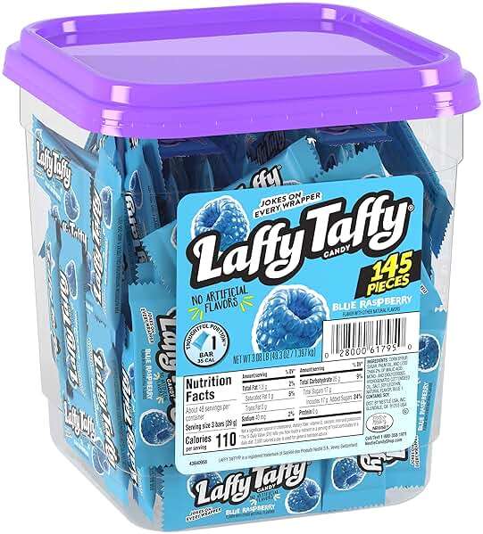 Laffy Taffy Candy Blue Raspberry and Banana Flavors, 290 Pieces - Image 3