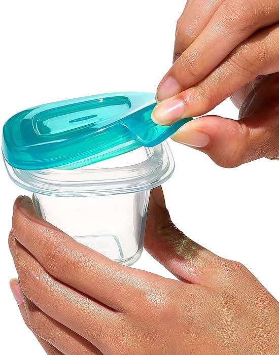 OXO Tot Silicone Baby Blocks m- 2 oz. - Teal - Image 8