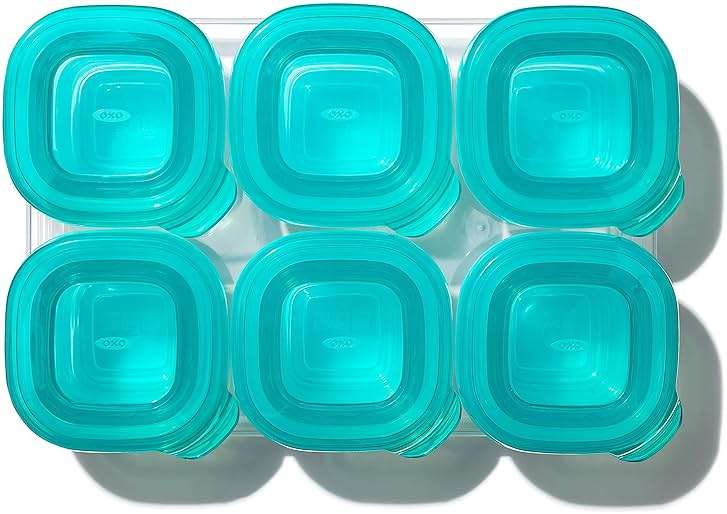 OXO Tot Silicone Baby Blocks m- 2 oz. - Teal - Image 10