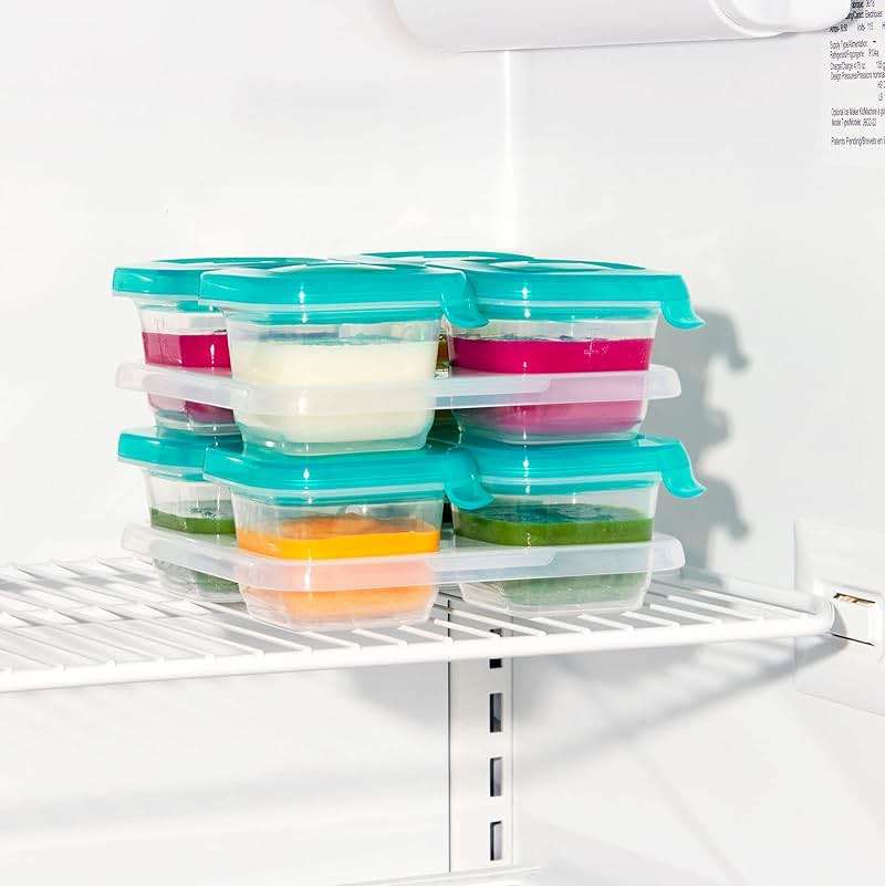 OXO Tot Silicone Baby Food Storage Container, Set of Four, 4oz Containers - Image 2