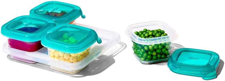 OXO Tot Silicone Baby Food Storage Container, Set of Four, 4oz Containers - Image 5