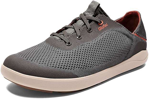 OluKai Moku Pae Slip-On Men's Boat Shoes, Breathable Mesh Deck Shoes, Lightweight Water-Friendly Beach Sneakers for All-Day Comfort - Image 1