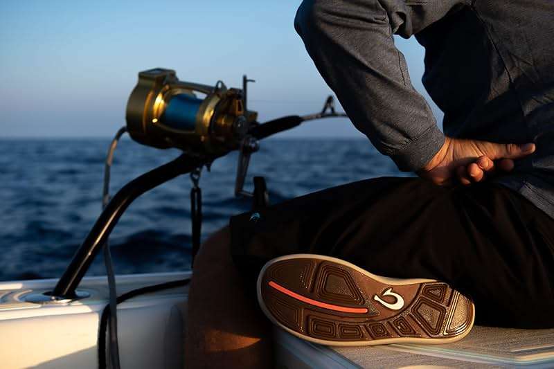 OluKai Moku Pae Slip-On Men's Boat Shoes, Breathable Mesh Deck Shoes, Lightweight Water-Friendly Beach Sneakers for All-Day Comfort - Image 5