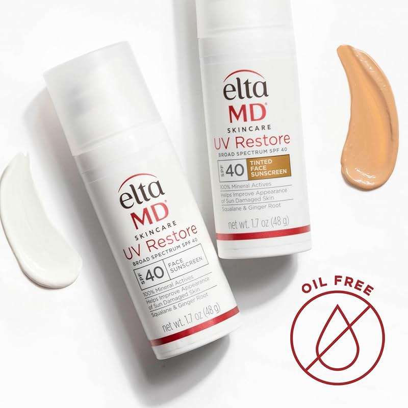 EltaMD UV Restore,Face Sunscreen, SPF 40, Mineral Sunscreen for Sun Damaged Skin Repair, Anti-Aging Zinc Oxide Sunscreen Formula - Image 5