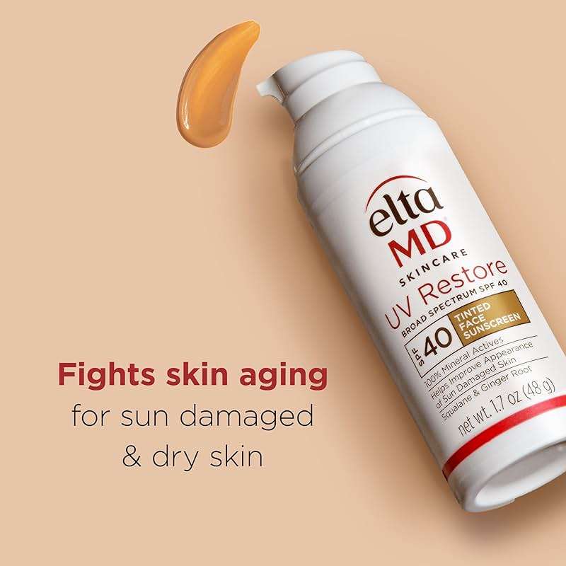 EltaMD UV Restore,Face Sunscreen, SPF 40, Mineral Sunscreen for Sun Damaged Skin Repair, Anti-Aging Zinc Oxide Sunscreen Formula - Image 6