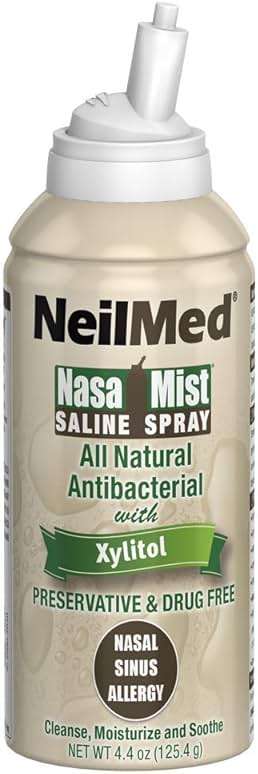 NeilMed Nasamist Saline Spray with Xylitol, 4.5 Ounce (Pack of 1) - Image 1