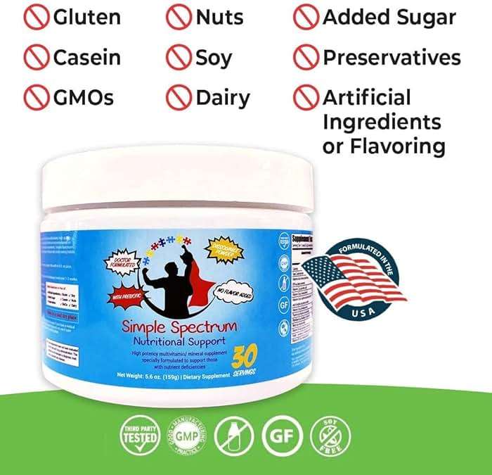Simple Spectrum Vitamin Supplement, Nutritional Support, No Added Sugars or Artificial Ingredients - Image 3