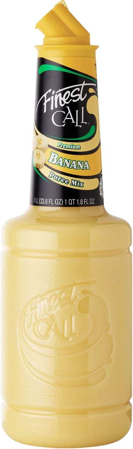 Finest Call Premium Banana Puree Drink Mix, 1 Liter Bottle (33.8 Fl Oz) - Image 1