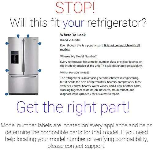 Supplying Demand 2180353 2157651 Refrigerator Ice Dispenser Chute Door Replacement Model Specific Not Universal - Image 2