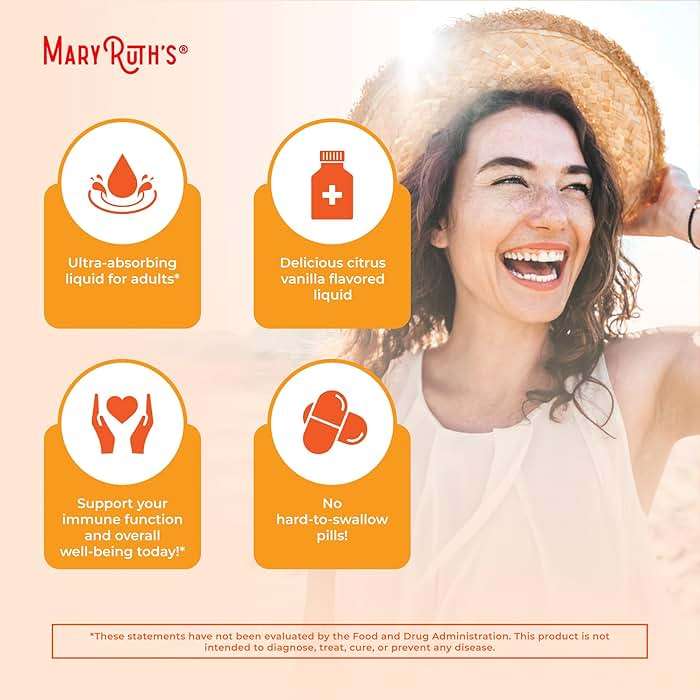 MaryRuth's Megadose Liquid Vitamin C Liposomal | 500 mg Vitamin C | Ultra Absorption | Immunity Supplement | Antioxidant | Collagen Formation | Vegan | Gluten Free | Sugar Free | 7.6 Oz | 30 Servings - Image 6