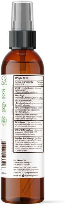 Everyone Coconut & Lemon Hand Sanitizer Spray, 8 FZ - Image 2
