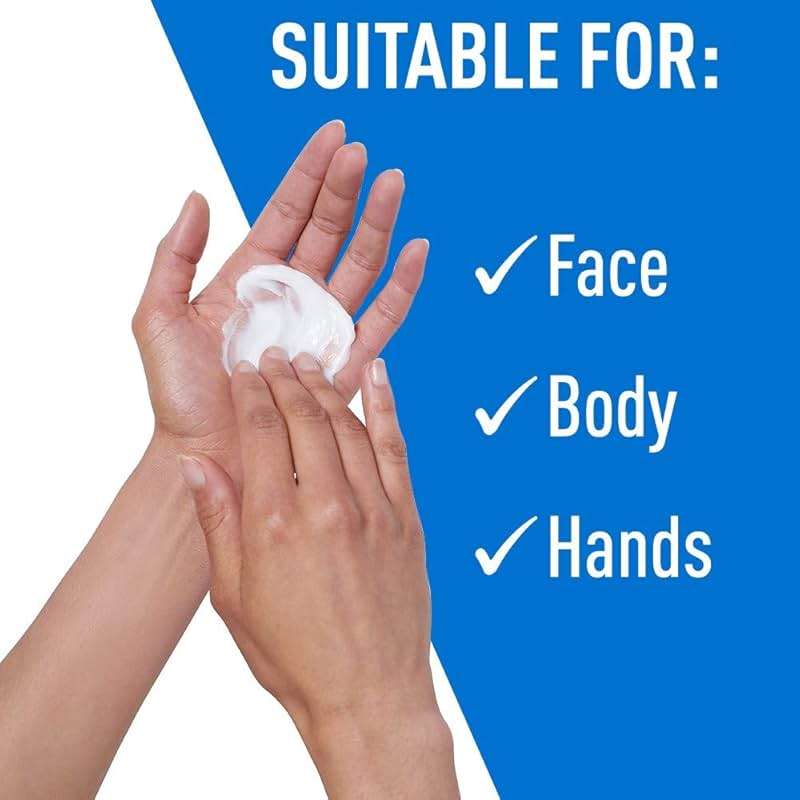 CeraVe Moisturizing Cream & Hydrating Facial Cleanser Skin Care Set, Combo Pack For Dry Skin Relief, Travel Essentials, 1oz Cleanser + 16oz Cream With Pump - Image 3