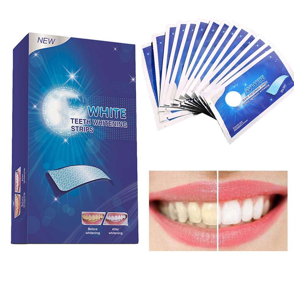 Ceonam Teeth Whitening Stripes Whitening Kit Whitener Strap Kits for Tooth Oral Care No Sensitivity for Teeth Care 14 Pack 28 Strips (28P) - Image 1