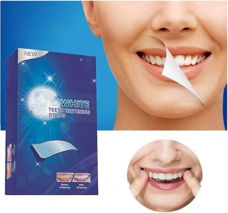 Ceonam Teeth Whitening Stripes Whitening Kit Whitener Strap Kits for Tooth Oral Care No Sensitivity for Teeth Care 14 Pack 28 Strips (28P) - Image 2