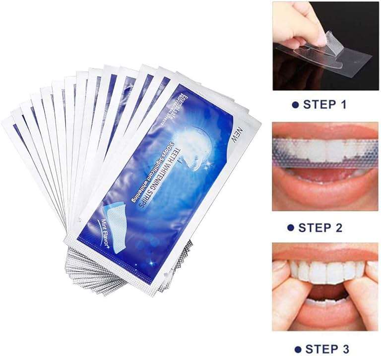 Ceonam Teeth Whitening Stripes Whitening Kit Whitener Strap Kits for Tooth Oral Care No Sensitivity for Teeth Care 14 Pack 28 Strips (28P) - Image 6