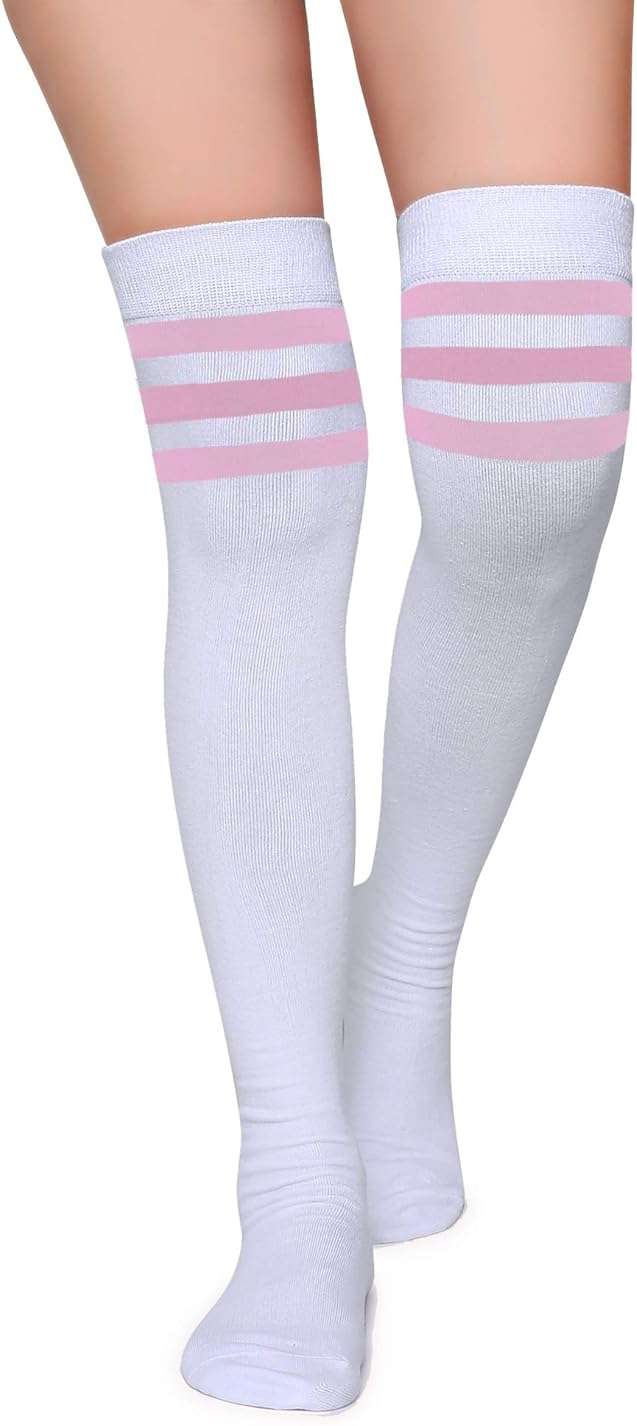 Leotruny Thigh High Socks for Women: Suitable for Cosplay Daily Wear - Cotton Knee High Socks - Image 2
