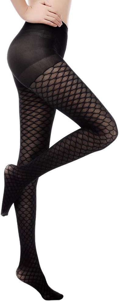 C4N Women's Fishnet Tights Shaping Pantyhose for Women Sheers Slim High-Waist Transparent Fishnet Stockings - Image 1