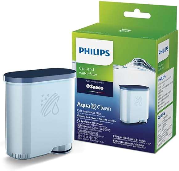 Philips Kitchen Appliances Philips AquaClean Original Calc and Water Filter, No Descaling up to 5,000 cups, Reduces Formation of Limescale, 1 AquaClean Filter, (CA6903/10) - Image 1