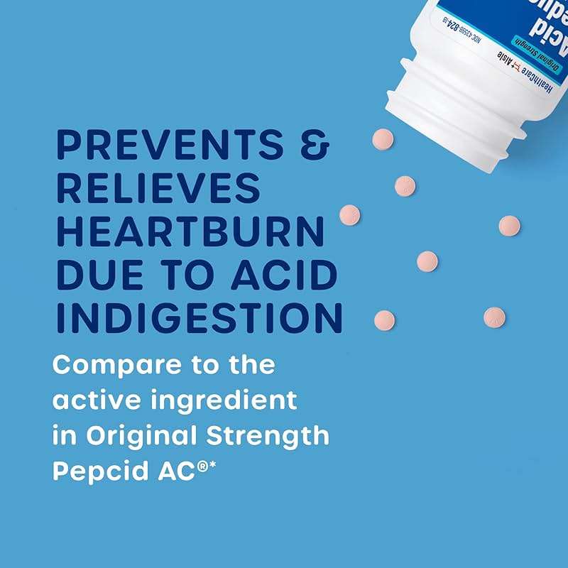 HealthCareAisle Famotidine 10 mg - 180 Tablets - Original Strength Acid Reducer - Prevents and Relieves Heartburn Due to Acid Indigestion - Image 2
