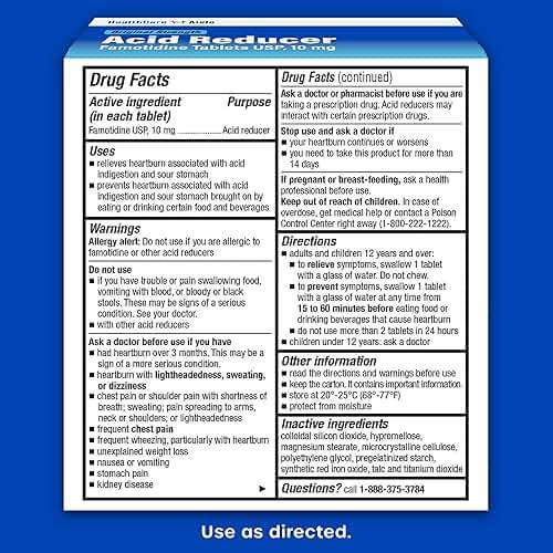 HealthCareAisle Famotidine 10 mg - 180 Tablets - Original Strength Acid Reducer - Prevents and Relieves Heartburn Due to Acid Indigestion - Image 5