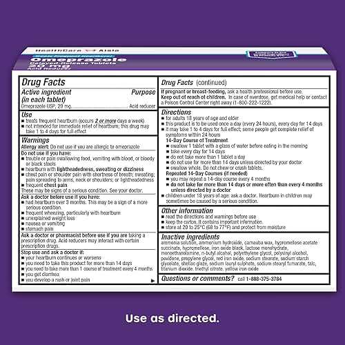 HealthCareAisle Omeprazole 20 mg - 42 Delayed Release Tablets - Acid Reducer, Treats Frequent Heartburn - Image 2