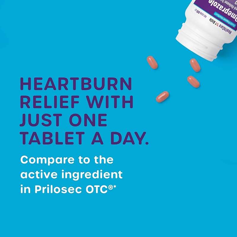 HealthCareAisle Omeprazole 20 mg - 42 Delayed Release Tablets - Acid Reducer, Treats Frequent Heartburn - Image 3