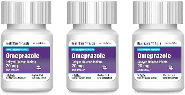 HealthCareAisle Omeprazole 20 mg - 42 Delayed Release Tablets - Acid Reducer, Treats Frequent Heartburn - Image 4